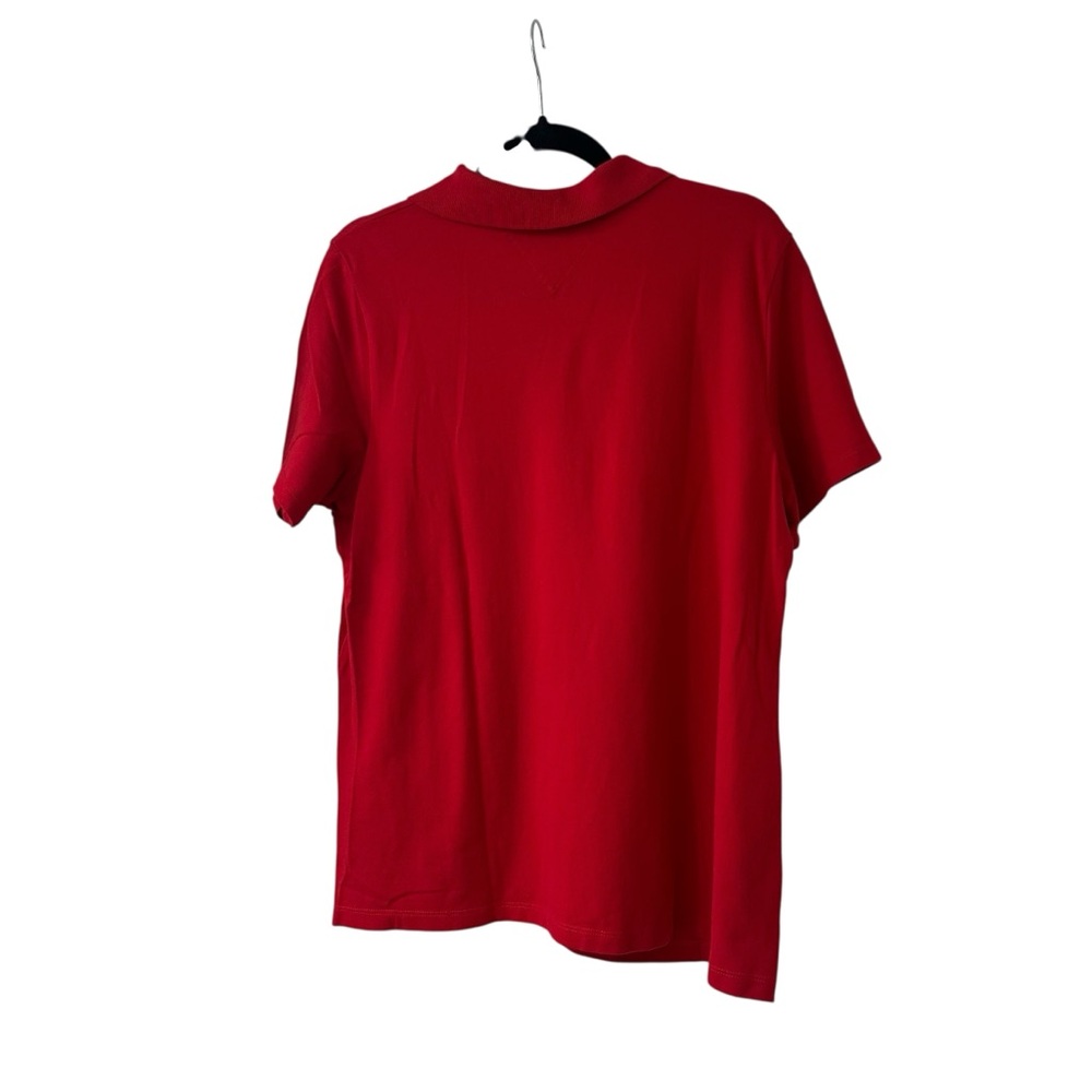 Women’s Tommy Hilfiger Red Polo Button Shirt, Size 1X - Picture 6 of 6